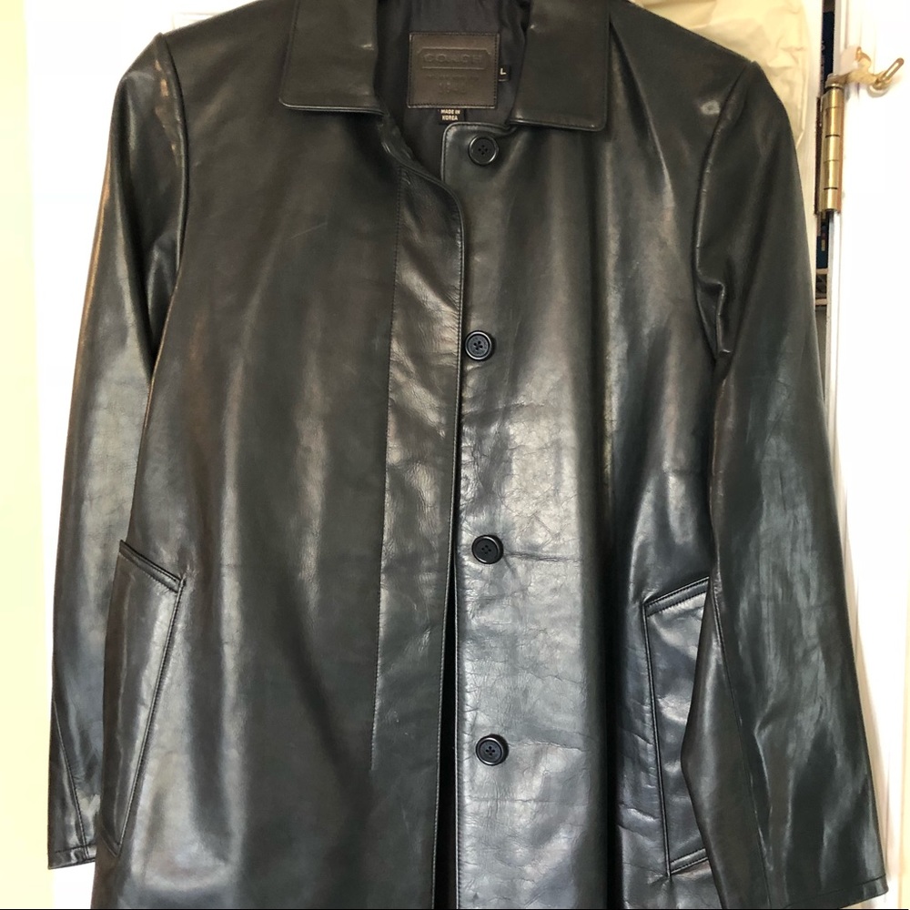 Coach Leather Coat